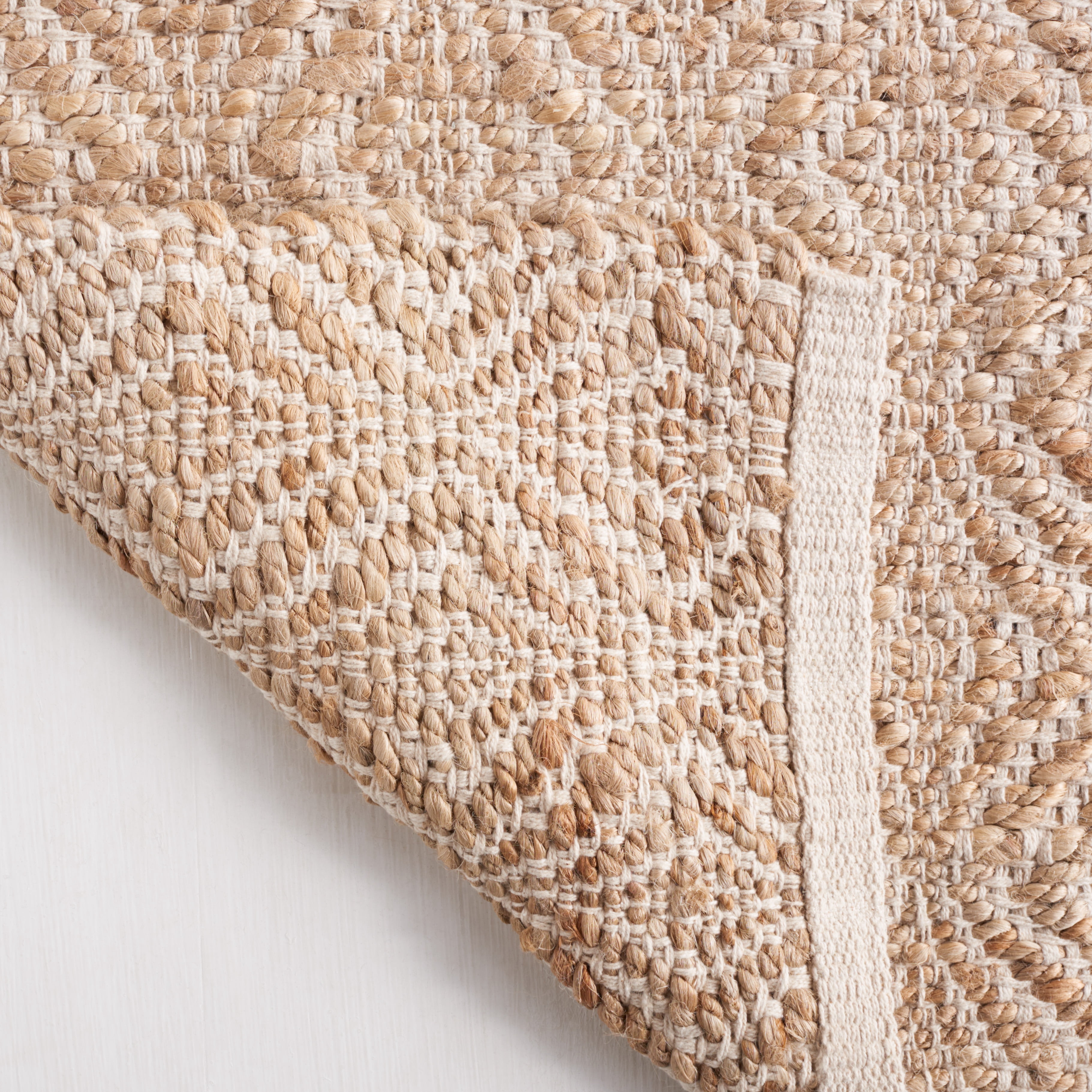 SAFAVIEH Natural Fiber Balfour Geometric Area Rug, Natural/Beige, 4' x 6'