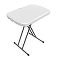 thumbnail image 1 of Lifetime 80251 Adjustable Folding Laptop Table TV Tray, 26 Inch, White Granite, 1 of 5