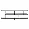 thumbnail image 3 of Evelyn&Zoe Winthrop Rectangular TV Stand with Glass Shelves for TV's up to 75", Blackened Bronze, 3 of 9