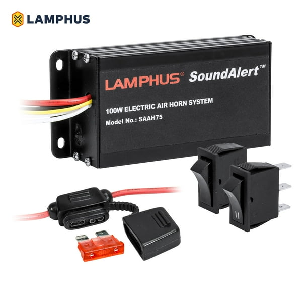 LAMPHUS SoundAlert SAAH75 100W Electronic Air Horn Amplifier For Trucks