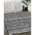thumbnail image 2 of Ahgly Company Indoor Square Patterned Charcoal Black Novelty Area Rugs, 3' Square, 2 of 6
