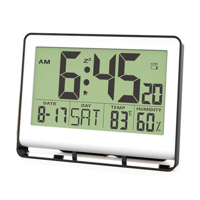 Reloj De Pared Simple Creativo, Reloj Electrónico, Reloj Despertador De Temperatura Y Humedad