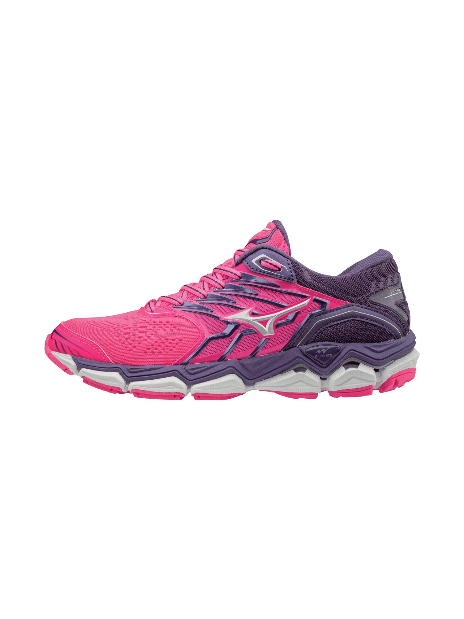 Mizuno Women's Wave Horizon 2 Running Shoe, Size 9, Pink Glo-White (1Q00) -  