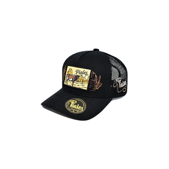 GORRA PIALES SAHUARO LONGHORN NEGRO UNITALLA
