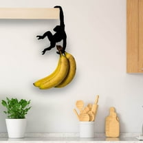 Creative Monkey Banana Balancing Hook Artisan Crafted Monkey-Shaped Key and Plant Hanger – Versatile Organizer for Home & Office - Perfect for Kitchen, Bedroom or Entrance