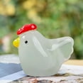 thumbnail image 4 of JoyMoreHome Luminous Mini Resin Chickens Miniature Animals, Tiny Chickens Miniature Figurines Glow in The Dark for Micro Garden, Potted Plant, DIY, Home Outdoor Party Decor, 4 of 6