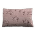 thumbnail image 1 of Ahgly Company Patterned Indoor Rectangular Light Coral Pink Lumbar Throw Pillow, 13 inch by 19 inch, 1 of 5
