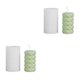 thumbnail image 4 of Cateissary Molde cilíndrico para velas, fabricación de velas geométricas de silicona, molde para Mousse, manualidades, decoración artística, Cubo 2Conjunto, 4 of 6