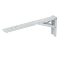 thumbnail image 1 of Unique Bargains Support de Table Pliante en Métal en Forme de L 12 Pieds x 5 Pieds Blanc, 1 of 4
