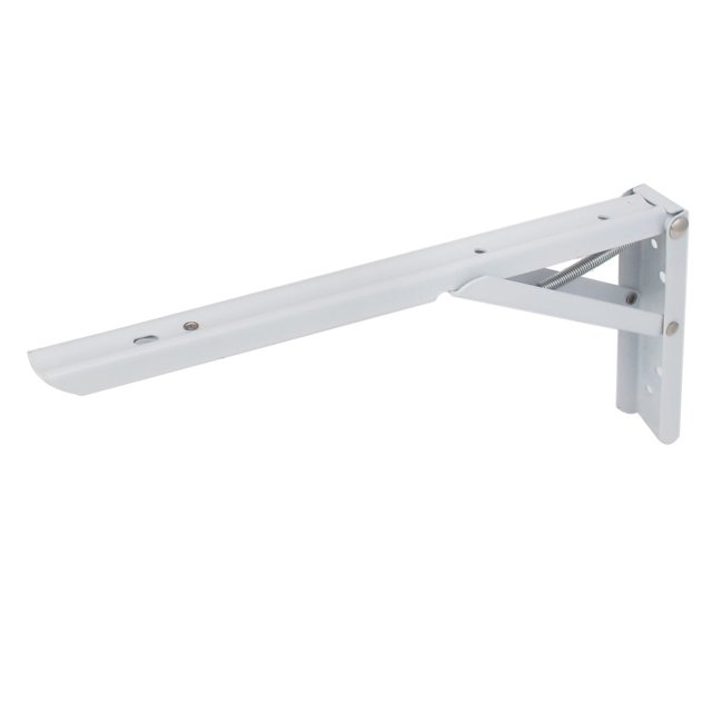 Unique Bargains Support de Table Pliante en Métal en Forme de L 12 Pieds x 5 Pieds Blanc