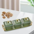 thumbnail image 3 of Nordic Style Divided Dishes Square for Reception Room Coffee Salad Dishes Shop Bread 3 Grids, 3 of 9