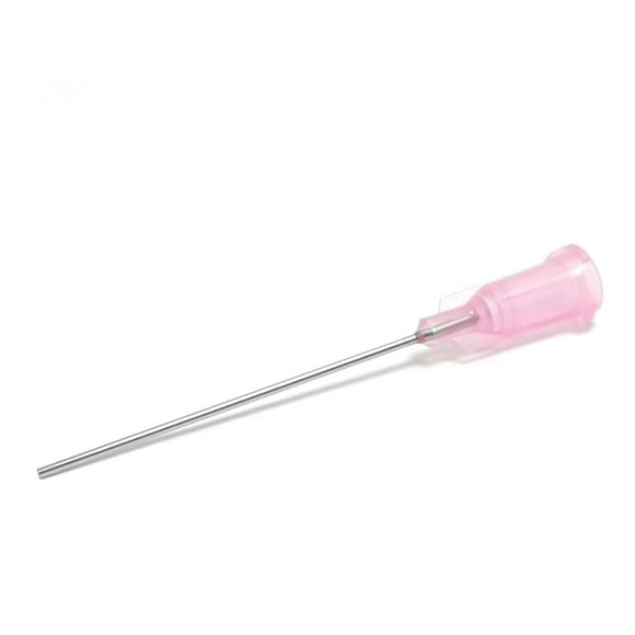 SANANTS 20 Gauge 1.5 Inch Industrial Blunt Tip Dispensing Needle with Luer Lock, Precision Applicator,Pink 20 PCS