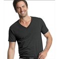 thumbnail image 2 of Hanes Ultimate® Men's ComfortSoft® V-Neck Undershirt 3-Pack Black L, 2 of 2