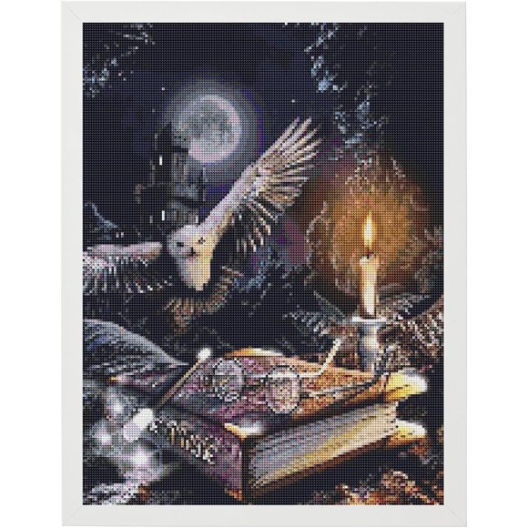 Diamond Art Kits for Adults-Halloween Diamond Painting Kits for Adults,DIY 5D Full Drill Diamond Art Perfect for Relaxation and Home Wall Decor (12x16 inch)