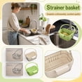 thumbnail image 4 of Expandable Hanging Dish Drying Rack – Collapsibles Over-the-Sink Drains Basket with Flip Cover, Space-Saving Colander for Fruit, Vegetables, Pasta & Utensils, Stretchable Kitchen Sink Strainer (1Pc), 4 of 7