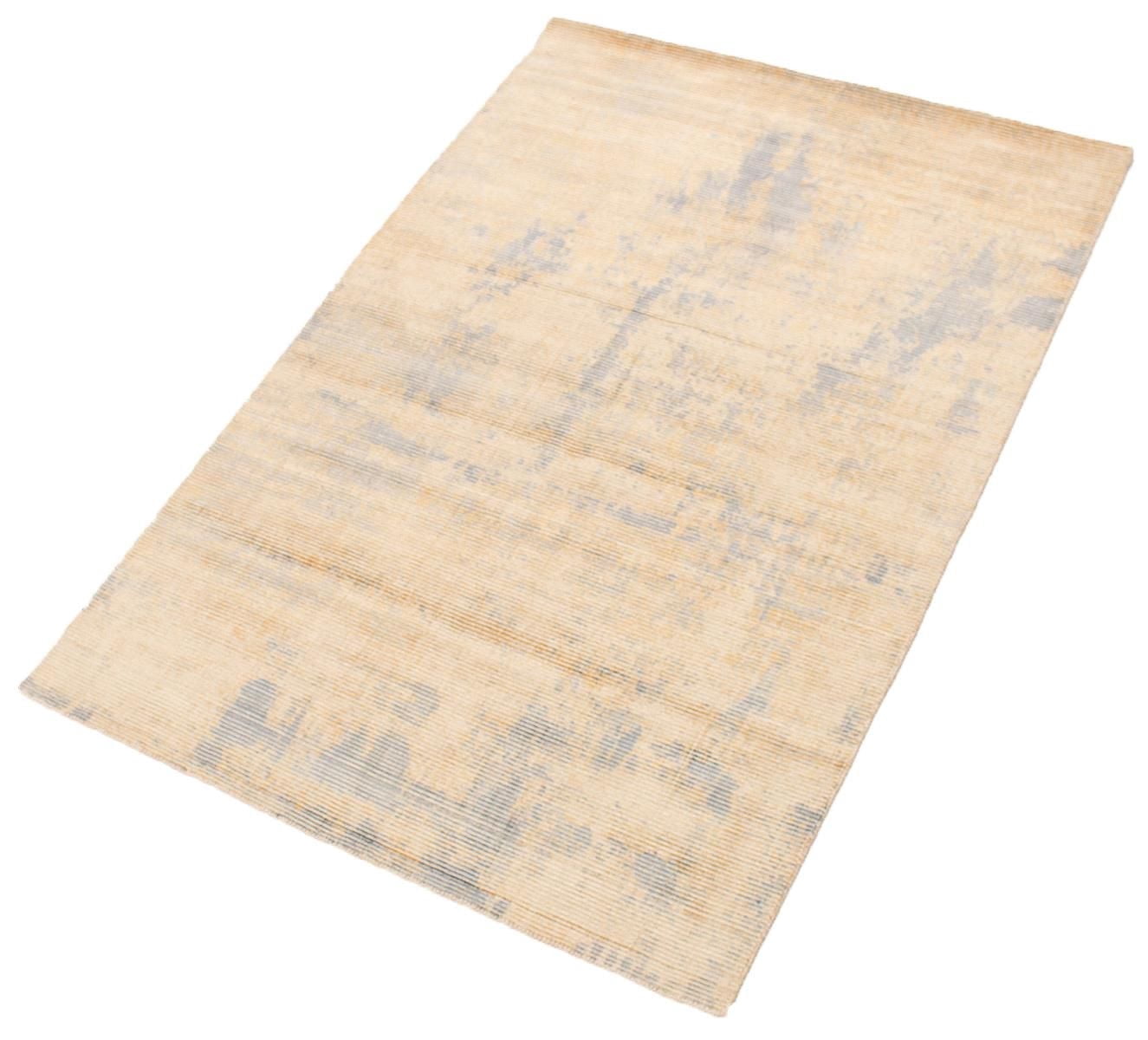 ECARPETGALLERY 5'3" x 7'6" Transitional Galleria Hand-knotted Area Rug for Living Room, Dining Room and Bedroom in Ivory