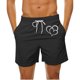 thumbnail image 5 of Mens Casual Pantalones Cortos en Forma de Corazón Impreso Cordón Bolsillo Playa, Poliéster Spandex para Primavera Verano Al Aire Libre Y Diario, 5 of 8