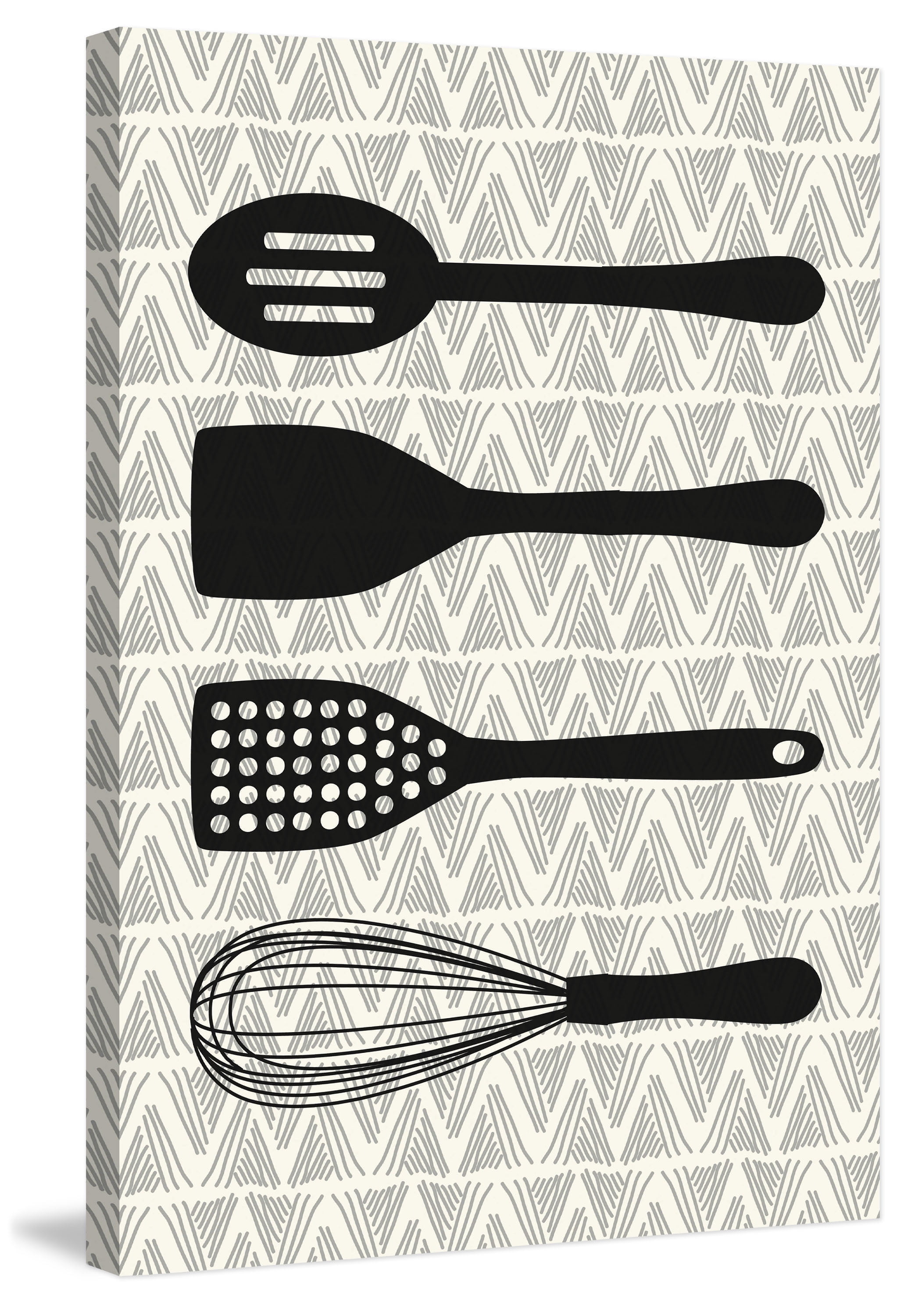 Marmont Hill Utensils Painting Print on Wrapped Canvas