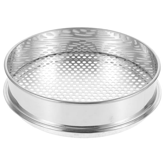 MERRYHAPY Stainless Steel Garden Soil Sifter with 4mm Round Holes, Outdoor Soil Sieve for Efficient Screening and Gardening