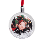 Customizable Photo Snow Globe Ornament