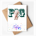 thumbnail image 1 of Stereosensory Animal Meat Welcome Back Greeting Cards Envelopes Blank, 1 of 3