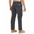 thumbnail image 3 of NORTHYARD Men's and Big Men's Cargo Pants Hiking Camping Lightweight Quick Dry Waterproof Outdoor Work Pant with Multipockets Darkgrey 3XL, 3 of 8