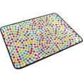 thumbnail image 2 of Coolnut Doormat Colorful Dot Circles Lightweight Non Slip Indoor Outdoor Entryway Rugs Floor Mat for Bathroom Kitchen Entrance 23.6 x 15.7 inches, 2 of 5