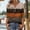 #24-Brown, variant on Haivin Womens Blouses Dressy Casual Business Tops 3/4 Sleeve Polyester and Spandex V Neck Work Office Shirts