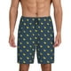 thumbnail image 1 of Balery Cartoon Ducks Pantalones cortos de pijama de punto de algodón para hombre con cinturilla y bolsillos-XX-Large, 1 of 6