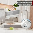 thumbnail image 5 of 2.4 Gal Collapsbile Wash Basin with Drian Plug,9L Dish Pan for Soaking Baby Bottles,Portable Sink, Multiuse Foldable Bucket,Ice Beverage Tubs for Camping, Vegetable Washing, RV (Gray), 5 of 8