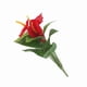 thumbnail image 2 of Planta artificial de plástico, ramo de flores de anturio rojo falso, decoración para boda, hogar y jardín., 2 of 14
