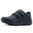 thumbnail image 3 of Zapato Escolar Yuyin Niño 100% Piel Antideslizante Velcro Negro 15.5, 3 of 6