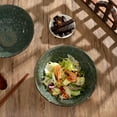thumbnail image 2 of 8 Inch Ceramic Ramen Bowl Set of 2, 40oz Japanese Bowls with Spoons & Chopsticks,Durable,Microwave & Dishwasher Safe,Perfect for Ramen,Pho,Salad,Soup,Noodles，Mixing bowls（Jade Green）, 2 of 8