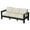Black with Cream Boucle Cushions, variant on Better Homes & Gardens Ezra Outdoor HDPE Sofa, Black with Cream Boucle Cushions