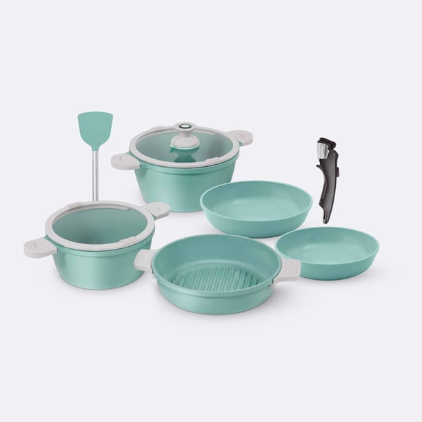 Batería de Cocina Jade Pop Edge 10pz