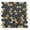 Black & Gold, variant on The Tile Life Eterna Hex Onice Blue Glass Mosaic Floor & Wall Tile, 4 x 4 in, 1-Piece Sample
