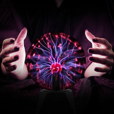 Lámpara de plasma con bola de luz y base de 3 pulgadas, lámpara de plasma mágica para el hogar y regalos, lámparas de ambiente con iluminación especial