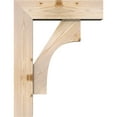 thumbnail image 3 of Ekena Millwork 7 1/2"W x 26"D x 34"H Westlake Block Smooth Bracket w/ Offset Brace, Douglas Fir, 3 of 25