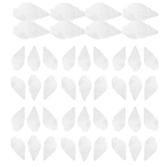 HOOWIFFY small white sea shells Mini Conch Shell Vase Filler Aquarium Decor DIY Projects 100Pcs