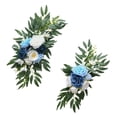 thumbnail image 4 of S SERENABLE 2x Artificial Flowers Swag Set Artificial Wedding Arch Flowers Decorative Rustic Welcome Sign Decoration for Party Wall Decor BLue, 4 of 8