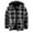 Dark Gray, variant on Thick Flannel Plaid Jackets for Men Sherpa Thermal Fleece Lined Hoodies Full Zip Up Hoodie Winter Outwear
