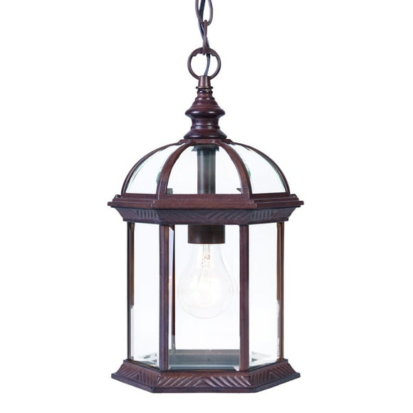 homeroots Éclairage 398009 Dover 1-Light Noyer Barré Suspension