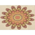 thumbnail image 1 of Ahgly Company Machine Washable Indoor Rectangle Transitional Brown Gold Area Rugs, 3' x 5', 1 of 7