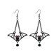 thumbnail image 4 of 2 Creative New Exaggerated Halloween Accessories Retro Versatile Gothic Black Bat Earrings for Women, 4 of 4