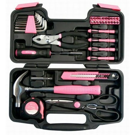 UBesGoo 39 Piece Household Tool Set, Home Hand Tool Kit, w/ Toolbox Storage Case,