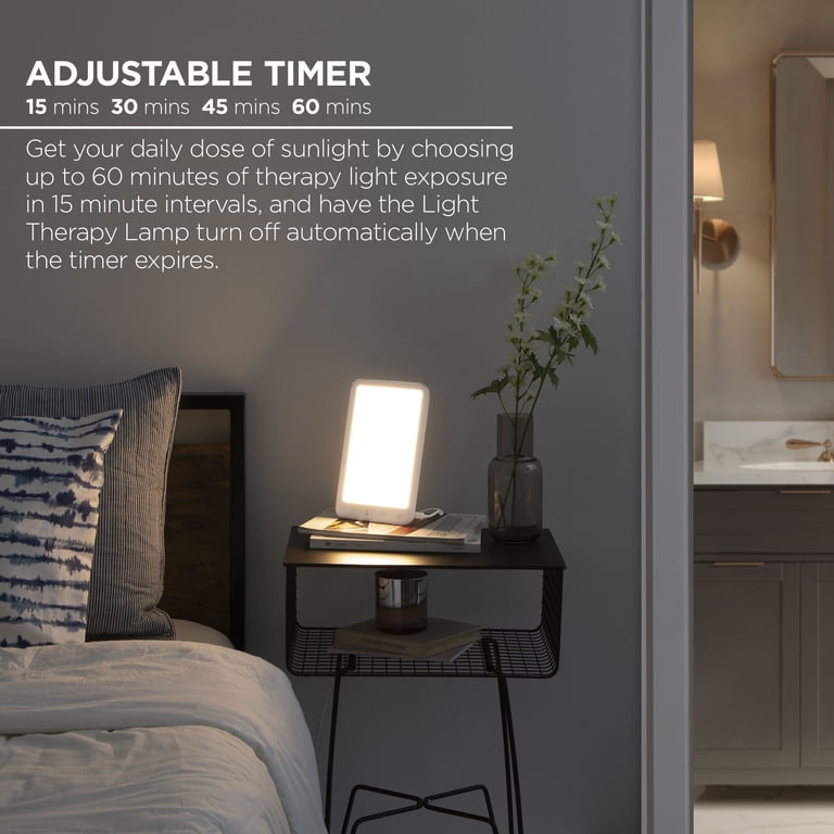 Merkury Innovations Refresh Light Therapy Lamp - Improve Sleep