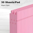 thumbnail image 3 of AllWays Plaza Pink Legal Pad Note Pads 8.5 x 11 inch, Wide Ruled Clear Print Writing Pads 30 Sheets/Pad, 20lb Colored Paper, Perforated Notepad with Sturdy Back (3 Pads Pink), 3 of 12