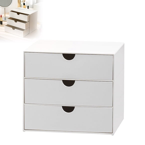 Outdor 3 Drawer Vanity Organizer Compact Storage Organization Drawers For Cosmetics Bathroom Dorm Desk Countertop Size