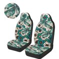 thumbnail image 3 of Uorisanigo Car Seat Covers 2pcs/Set Floral Dragonfly High Back Bucket Seat Covers Soft and Comfortable Auto Protectors Front Seats Cover for Most Cars, Trucks, SUVs, Vans, 3 of 7