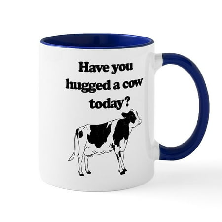 

CafePress - Have You Hugged A Cow Today - 11 oz Ceramic Mug - Novelty Coffee Tea Cup